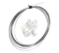 jojofuny Bande Chauffante pour Machine à Sceller en Métal Argenté, Résistance Haute Température avec Connecteur, Accessoire de Remplacement pour Scelleuse