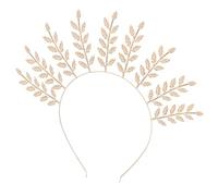 jojofuny Bandeau de Cheveux de Feuille de Mariée, Accessoire pour Cheveux, Métal, Or, pour Mariage, Banquet et Spectacle
