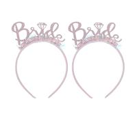 jojofuny Bandeau pour Cheveux de Mariée 2 Pièces Lettres Bride Accessoire Coiffure Mariage Tenue pour Mariage Décor Fête Enterrement Vie Jeune Fille