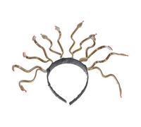 jojofuny Bandeau Résistant la Décoloration et Déformation Serpent Créatif Halloween pour Cheveux en Plastique et Vinyle Léger pour Cosplay Méduse et Fêtes D'garçon et Filles