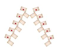 jojofuny Bannière Décorative Halloween Sorcier Enveloppes Blanches à Personnaliser 10 Pièces par Ficelle 2 Ficelles par Pack Décoration D’Anniversaire Garçon et Filles Accessoires Fête