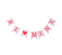 jojofuny Bannière Suspendue « Be Mine » en Papier Robuste Cœurs Rouges Décoration Romantique pour Saint-Valentin Mariage et Demande en Mariage Accessoire Photo pour Fête et Événement