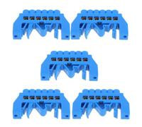 jojofuny Barre à vis en laiton 6 positions trou neutre bornier électrique pour tableau de distribution 5 pièces connecteur de mise à la terre compatible câblage résidentiel et