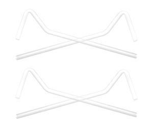 jojofuny Barres D'écartement pour Laboratoire Répartition Pression Lot de 4 en Verre Lisse pour Travaux Expérimentaux Scolaires