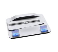 jojofuny Base de Chargement Double pour Manettes avec Indicateur Lumineux et Éclairage Décoratif Bleu Intégré Compatible Bureau