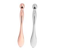 jojofuny Bâtonnet de Massage Yeux en Alliage de Zinc Applicateur Crème Visage 2 Pièces Compact et Léger Soin du Contour des Yeux Anti-Poches et Taches Sombres Accessoire Beauté Femme