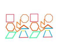 jojofuny Bâtonnets Géométriques 100 Pièces Ensemble De Manipulations Mathématiques Et Géométriques Outil D'Apprentissage Précoce Pour Enfants - Améliore La Créativité Et