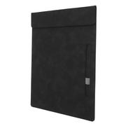 jojofuny Bloc-Notes Pliable Avec Porte-Stylo Bloc-Notes Portable Et Outil D'Écriture De Bureau En Polyuréthane Noir