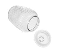 jojofuny Bocal en Verre Transparent Hermétique 2200ml Grosse Capacité pour Stockage Alimentaire et Fruits Secs pour Fermentation et Conservation Kimchi