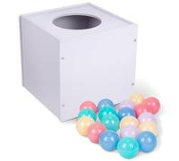 jojofuny Boîte à Loterie 21X20X19 CM Urne de Tirage au Sort Boîte de Rangement pour Billets Collecte de Dons Adaptée aux Jeux de Société et Réunions