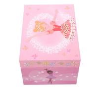 jojofuny Boîte à Musique pour Fille Danseuse de Ballet Coffret à Bijoux Petite Taille en Bois Boîte à Boucles d'oreilles Musicale Présent Anniversaire Fille Décor Chambre Garçon et