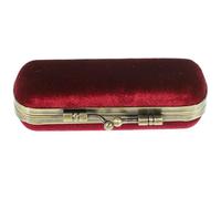 jojofuny Boîte à Rouge à lèvres Vintage en Velours avec Miroir intégré, étui Compact et Portable pour Femme, Rangement Pratique pour à lèvres et Rouge à lèvres Standard, idéal Usage Quotidien