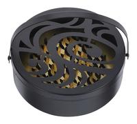 jojofuny Boîte Anti-brûlure pour Spirale Moustique avec Couvercle Support Portable Creux pour Intérieur et Extérieur Sécurité Renforcée pour Maison et Jardin