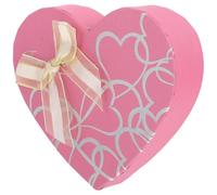 jojofuny Boîte de Chocolats de Cœur 10 Cases pour Saint-valentin, Papier Rose, Coffret Décoratif Romantique, Emballage pour Bonbons et Friandises, Présent Fête Amour