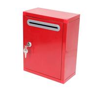 jojofuny Boîte de de Vote Acier Inoxydable avec Serrure Urne à Suggestions Publiques Étanche et Pratique pour Mails et Lettres