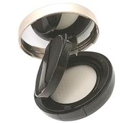 jojofuny Boîte de Poudre Vide Noire 15g avec Houppette et Éponge Contenant Compact Rechargeable pour Poudre de Maquillage pour Voyage et Usage Quotidien Pot Maquillage Pratique et Portable