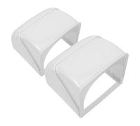 jojofuny Boîte de Prise de Courant Étanche Abs 2pcs, Cache-prise Mural Résistant aux Éclaboussures pour Jardin et Maison, Protection Extérieure pour Source D'alimentation