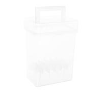 jojofuny Boîte de Rangement Transparente pour Marqueurs avec Base Stable et Poignée Portable Organisateur Plastique Multifonction pour Crayons et Stylos Trousse Compartiments pour Artistes