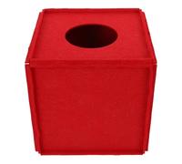 jojofuny Boîte de Tombola et Rangement de Billets de Loterie en Feutre Rouge Résistante à l'usure, Multi-Fonctionnelle Collecte de Dons pour Événements