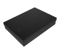 jojofuny Boîte Présent Noire Rectangulaire 325 X 235 CM en Papier Rigide Coffret D’Emballage pour Chemises Boîte de Rangement Légère pour Emballages Présents Polyvalents