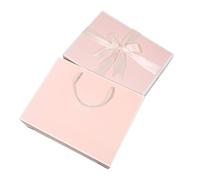 jojofuny Boîte Présent Vide de Noël Ruban à Nœud Rose Coffret Présent Décoratif pour Fêtes et Réutilisable Paquet Assorti pour Anniversaire et Noël Fournitures de Fête Élégantes