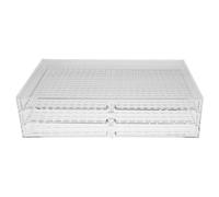 jojofuny Boîte Transparente Pour Rangement De Capsules Ongles Et Perles Organisateur De Bureau Acrylique