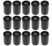 jojofuny Boîtes de Pellicule en Plastique Format Compact 50 Pièces, Couvercle Étanche, Rangement Solide pour Bobines de Film Noir, Usage Photographique Quotidien