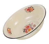 jojofuny Bol à Mélanger Vintage en Émail 26 CM Bassine Émaillée Ancienne Multi-Usage Cuisine et Préparation de Pâte Récipient Alimentaire Robuste et Résistant aux Chocs Support Émaillé
