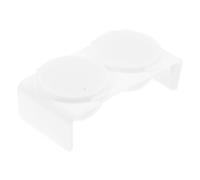 jojofuny Bol à Ongles Double Godet avec Couvercle Anti-Évaporation Compatible Monomère et Liquides Acryliques Taille Moyenne Plastique Solide pour Nail Art et Trempage Pinceaux