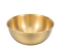 jojofuny Bol Compatible Lave-vaisselle Mélangeur 2100ml en Acier Inoxydable Doré avec Mesure Précise pour Préparation de Repas et Organisation Cuisine