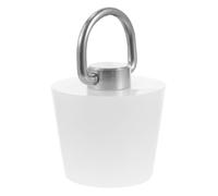 jojofuny Bouchon de Lavabo en Silicone avec Chaîne de Traction, Remplacement pour Évier et Bassin, Matériau Métal et Silicone, Adapté pour Ouverture 28-30 Mm, Maintien de l'eau