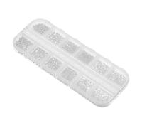 jojofuny Boules en Acier pour Nail Art Argenté, Accessoire de Décoration pour Ongles Diy, Alliage de Zinc, Facile à Utiliser, pour Manucure Professionnelle ou Débutants