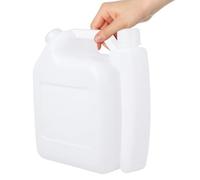jojofuny Bouteille de Mélange Carburant pour Tronçonneuse et Débroussailleuse Mesure Précise Points de Remplissage Séparés 1,5l en Plastique Blanc pour Huile et Essence