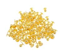 jojofuny Boutons de Couture pour Veste de Chef 100 Pièces, Taille Moyenne, Couleur Dorée, Boutons Ronds en Plastique, Remplacements pour Uniformes Cuisine et Costumes