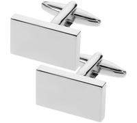 jojofuny Boutons de Manchette Accessoires Simples et Originaux pour Hommes en Métal Plaqué Argenté pour Chemises de Mariage ou Anniversaire