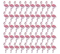 jojofuny Boutons Décoratifs pour Couture et Décoration Lot de 50 en Bois Forme Flamant Rose Style Nordique Chic Adorable pour Garçon et Filles
