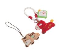 jojofuny Breloques Téléphone Portable Créatives de Cheval 2 Pièces, Pendentifs Kawaii, Accessoires Décoration pour Smartphone, Charme Nouvel An Chinois, Présents Porte-clés