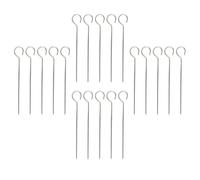 jojofuny Brochettes de Barbecue Résistantes à Haute Température 50 Pièces et Barbecue en Acier Inoxydable Argenté Faciles à Nettoyer, Dîners en