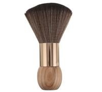 jojofuny Brosse à cou de barbier pour le nettoyage des cheveux, brosse avec manche en bois pour balayer les cheveux autour du visage. Accessoires et produits de nettoyage pour barbiers.