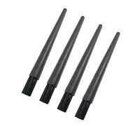 jojofuny Brosse Antistatique de Nettoyage Électronique, Lot de 4 Pièces, Brosse Détaillée Compacte pour Téléphone Portable et Ordinateur, Usage Quotidien, Flexible et Légère, Couleur Noire