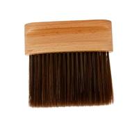 jojofuny Brosse de Nettoyage pour Cheveux et Cou Barbiers Manche Bois Naturel Taille Moyenne Plumeau Professionnel Salon de Coiffure Usage Après Coupe