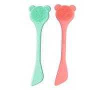 jojofuny Brosse Nasale en Silicone Douce 2 Pièces pour Points Noirs, Ensemble Compacte Verte et Orange, Outil Nettoyant Visage Pratique pour Soin Quotidien et Massage du Nez