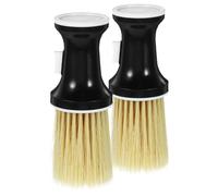 jojofuny Brosse Plumeau Cou Détachable 2 pièces pour Barbier, Accessoire à Poudre, Nettoyage des Cheveux, Massage du Cuir Chevelu, pour Hommes et Salons
