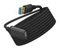 jojofuny Câble Extension USB Câble De Transmission Rapide pour Périphériques USB Compatible avec Imprimantes Disques Durs Et Webcams Renforcé Nylon Tressé