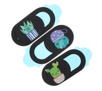 jojofuny Cache-caméra Confidentialité Coulissant Cactus 3 Pièces pour Ordinateur Portable Tablette, Protection Vie Privée, Matériau Abs Sûr, Facile à Utiliser, Adapté Bureau et École,