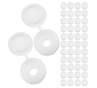 jojofuny Cache-vis Décoratif Plastique Blanc Autocollant pour Vis Auto-taraudeuses M4, Lot de 260 Pièces, Protection Meubles et Étagères, Bouchons à Vis pour Assemblage et