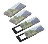 jojofuny Cache Webcam Coulissant Lot De 4 pour Ordinateur Portable Et Tablette, Protection Vie Privée Fine Et Compacte, Compatible Usage Professionnel Et Personnel, Couleur Noire