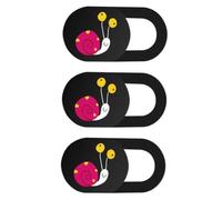 jojofuny Cache-Webcam pour Ordinateur Portable Abs, Lot de 3, Motif Cartoon | Profil Discret, Fermeture du Capot Possible, pour Webcams USB Externes, Réunions en Ligne, Chats Vidéo