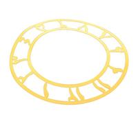 jojofuny Cadran d'Horloge Mural Rond en Acrylique Miroir Doré 25 CM Chiffres Arabes Décoration Murale Autocollante Moderne pour Salon Hall d'Entrée et Bureau