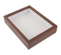 jojofuny Cadre Photo en Bois de Noyer 8 Pouces Boîte à Ombres Creuse 3 CM Vitrine pour Fleurs Séchées Décoration Murale Vintage Cadre Suspendu et Posé pour Salon et Chambre